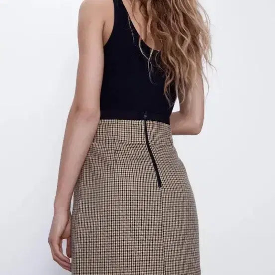 [BUNJANG] ZARA Plaid Mini Skirt / 자라 | high waisted plaid mini skirt