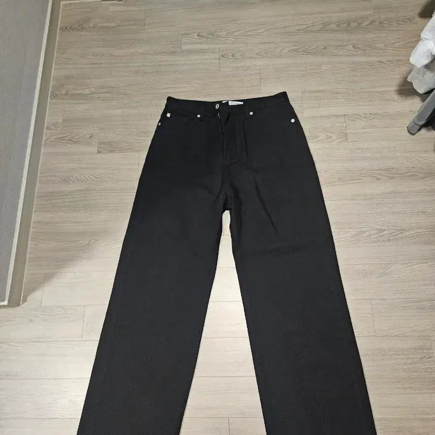 [BUNJANG] 4 Label Archive Black Wide Denim Pants / 4 라벨 아카이브 블랙 와이드 데님 팬츠
