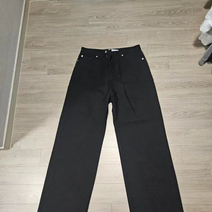 [BUNJANG] 4 Label Archive Black Wide Denim Pants / 4 라벨 아카이브 블랙 와이드 데님 팬츠