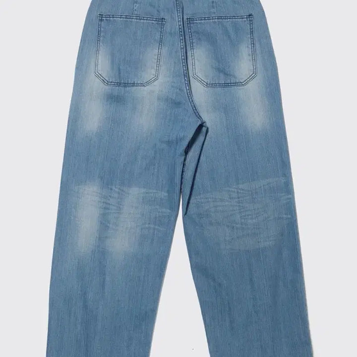 [BUNJANG] HAECHING ROOM Wide Jeans Washed Deep Blue / [4] 해칭룸 와이드 진 워시드 딥 블루