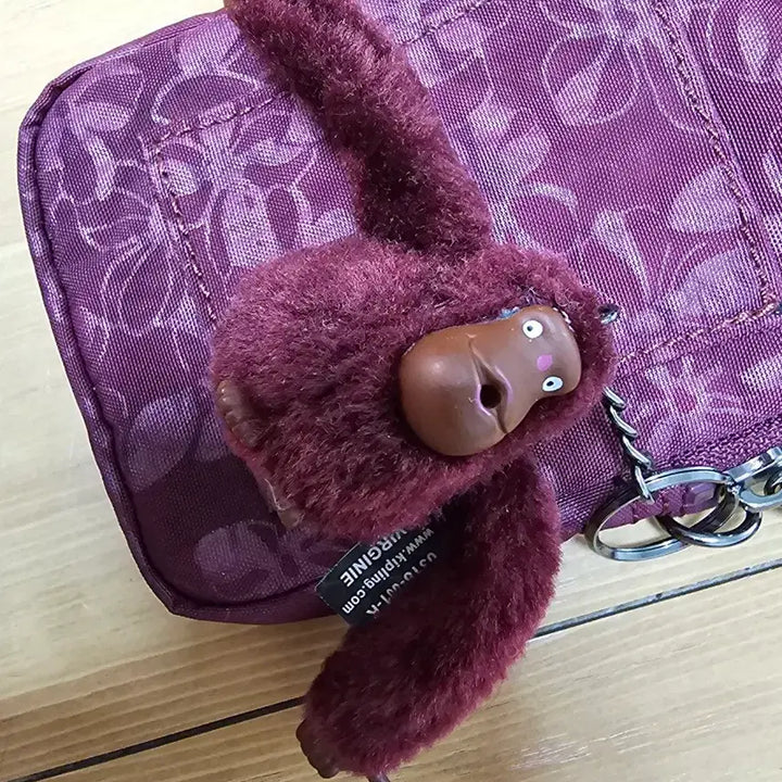[BUNJANG] Kipling Flower Pattern Mini Crossbody Bag / 키플링 플라워 패턴 미니 크로스백 + 키링
