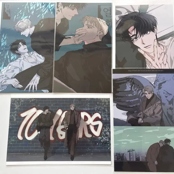 [BUNJANG] Resin Thermal Printing Matte Postcard Bundle Set / 레진 열해 프린티 무광 엽서 일괄 5장