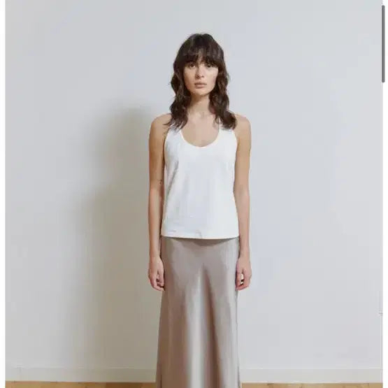 [BUNJANG] LO61 Boa Halter Top - White / LO61 Boa Halter Top in White