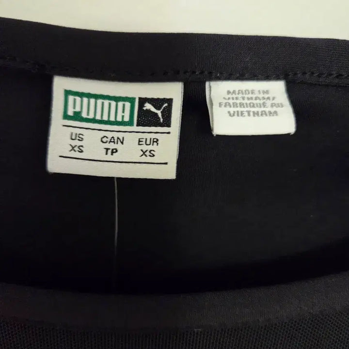[BUNJANG] Puma Black Logo Long Sleeve Bodysuit / (새상품)푸마 블랙 로고 긴팔 바디수트