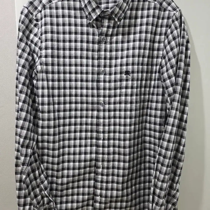 [BUNJANG] Burberry Black/White Check Shirt / 버버리 블랙/화이트 체크 남방
