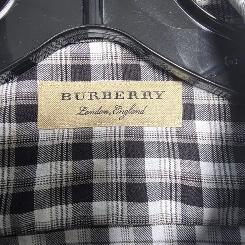 [BUNJANG] Burberry Black/White Check Shirt / 버버리 블랙/화이트 체크 남방
