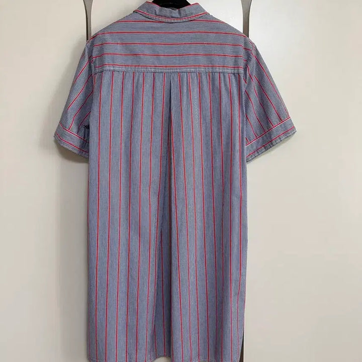 [BUNJANG] Tommy Hilfiger Striped Short Sleeve Shirt Dress M / 타미힐피거 스트라이프 반팔 셔츠형 원피스 M 상태좋아요