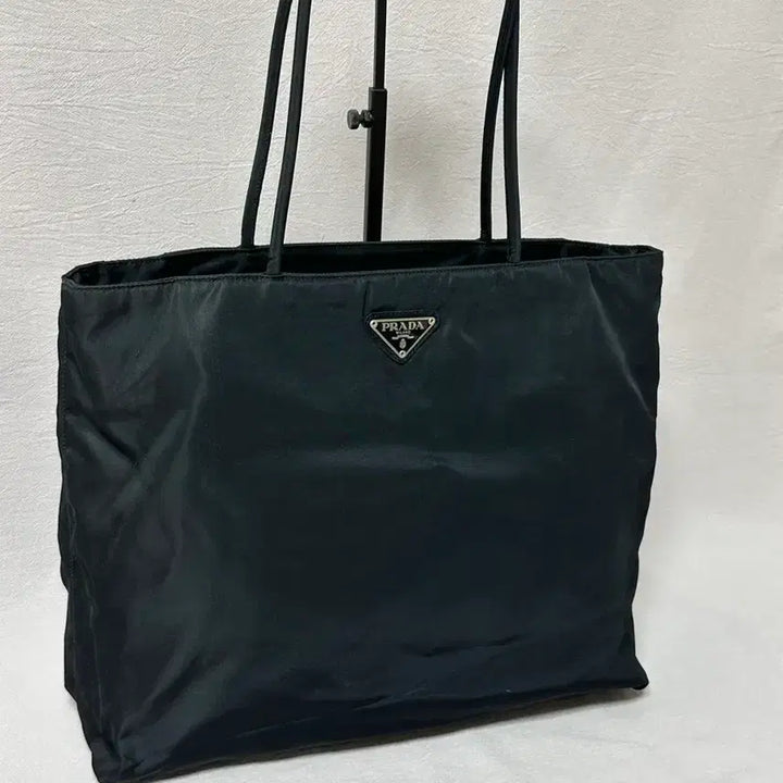 [BUNJANG] Prada Pocono Nylon Black Tote Bag / (개런티카드포함) 프라다 블랙 토트백 나일론 포코노 숄더백 보부상백