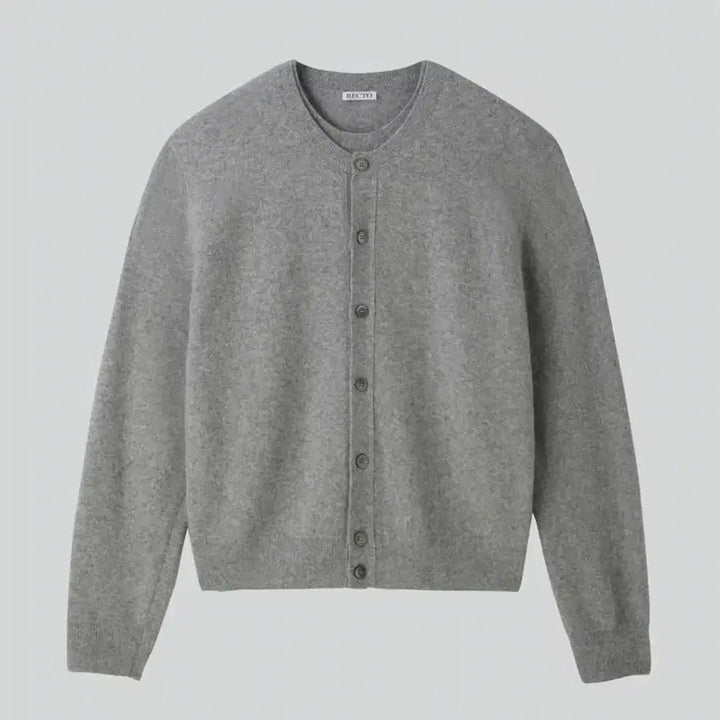 [BUNJANG] RECTO Layered Cardigan Mélange Grey / [S] 렉토 레이어드 가디건 멜란지 그레이