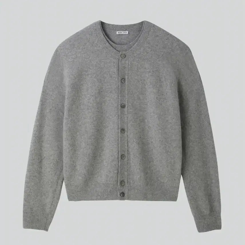 [BUNJANG] RECTO Layered Cardigan Mélange Grey / [S] 렉토 레이어드 가디건 멜란지 그레이