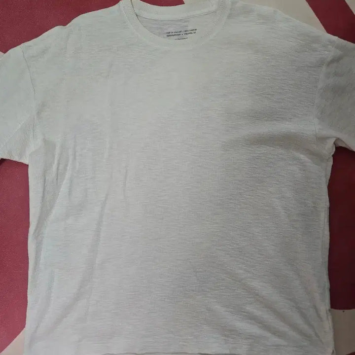 [BUNJANG] Series Round Neck Short Sleeve T-shirt (White, Size 105) / 시리즈 라운드넥 반팔티 화이트 105사이즈