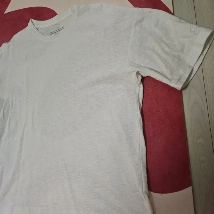 [BUNJANG] Series Round Neck Short Sleeve T-shirt (White, Size 105) / 시리즈 라운드넥 반팔티 화이트 105사이즈