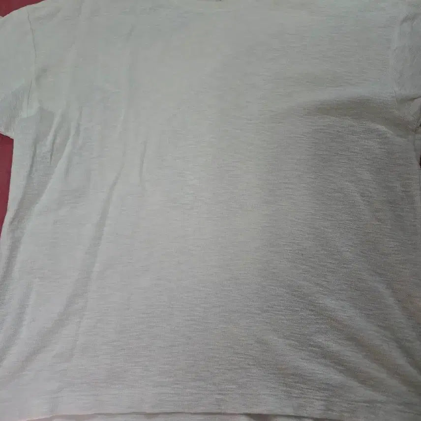 [BUNJANG] Series Round Neck Short Sleeve T-shirt (White, Size 105) / 시리즈 라운드넥 반팔티 화이트 105사이즈