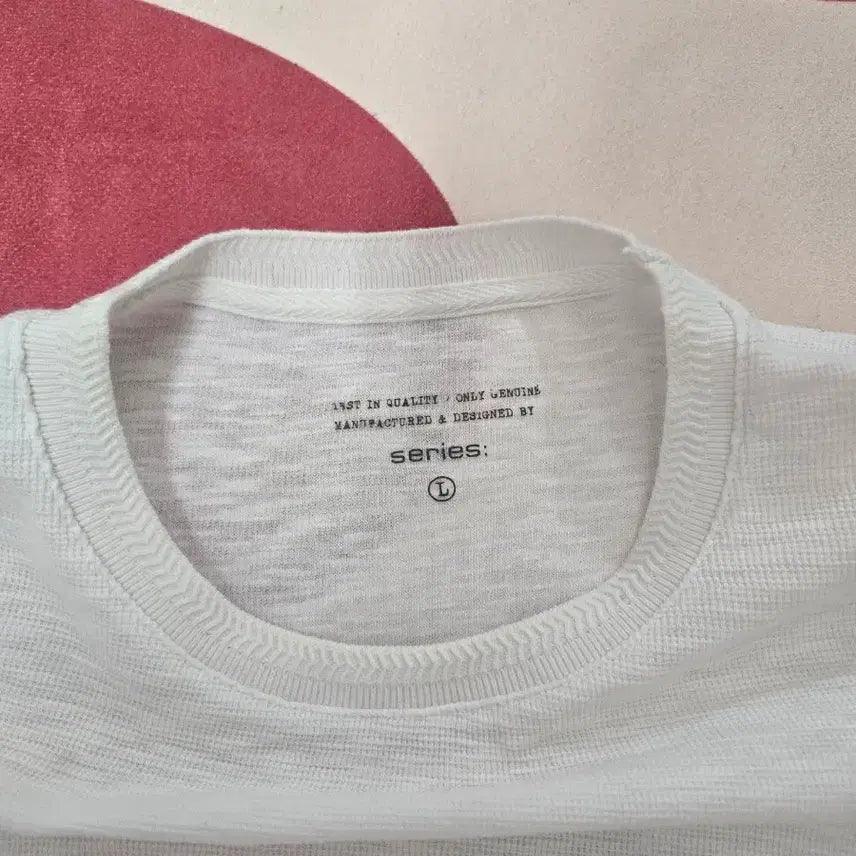 [BUNJANG] Series Round Neck Short Sleeve T-shirt (White, Size 105) / 시리즈 라운드넥 반팔티 화이트 105사이즈