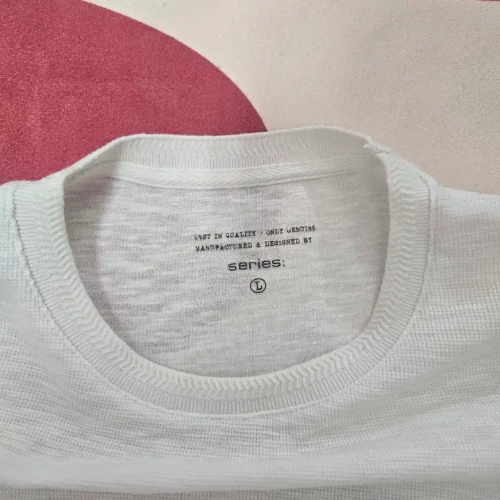[BUNJANG] Series Round Neck Short Sleeve T-shirt (White, Size 105) / 시리즈 라운드넥 반팔티 화이트 105사이즈