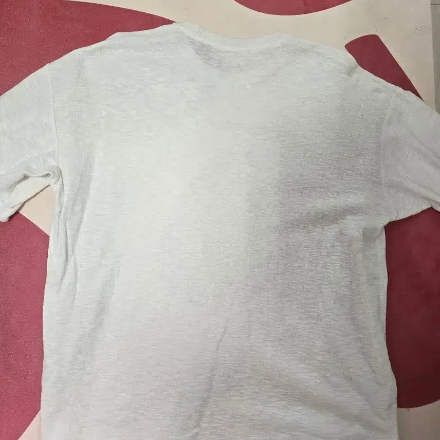 [BUNJANG] Series Round Neck Short Sleeve T-shirt (White, Size 105) / 시리즈 라운드넥 반팔티 화이트 105사이즈