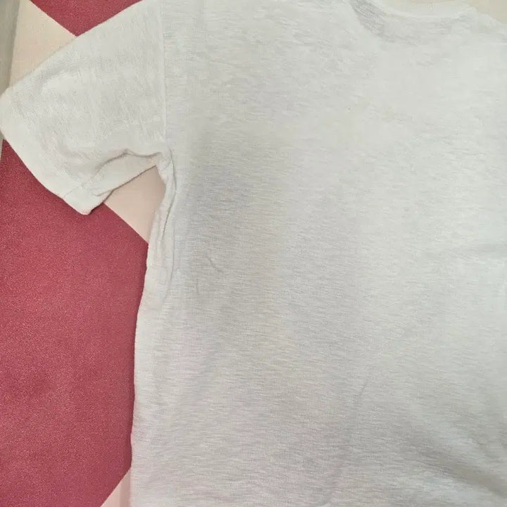 [BUNJANG] Series Round Neck Short Sleeve T-shirt (White, Size 105) / 시리즈 라운드넥 반팔티 화이트 105사이즈