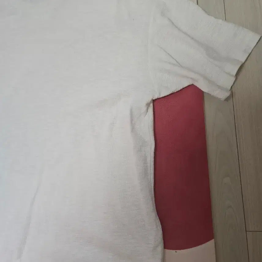 [BUNJANG] Series Round Neck Short Sleeve T-shirt (White, Size 105) / 시리즈 라운드넥 반팔티 화이트 105사이즈