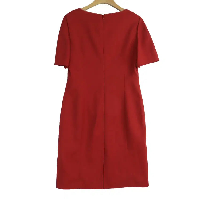 [BUNJANG] Kenneth Lady Double Button Dress Red Size 66 / 케네스레이디 Kenneth lady 정품 더블 버튼 원피스 레드 66
