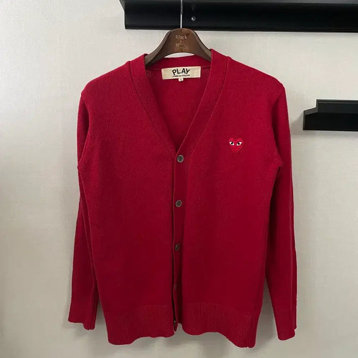 [BUNJANG] Comme des Garçons PLAY Red Heart Cardigan / 꼼데가르송 플레이 레드 가디건 L