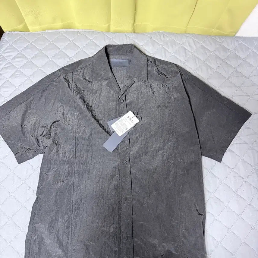 [BUNJANG] Juun.J Nylon Coach Short Sleeve Shirt / 준지 나일론 코치 반팔 셔츠 / 44