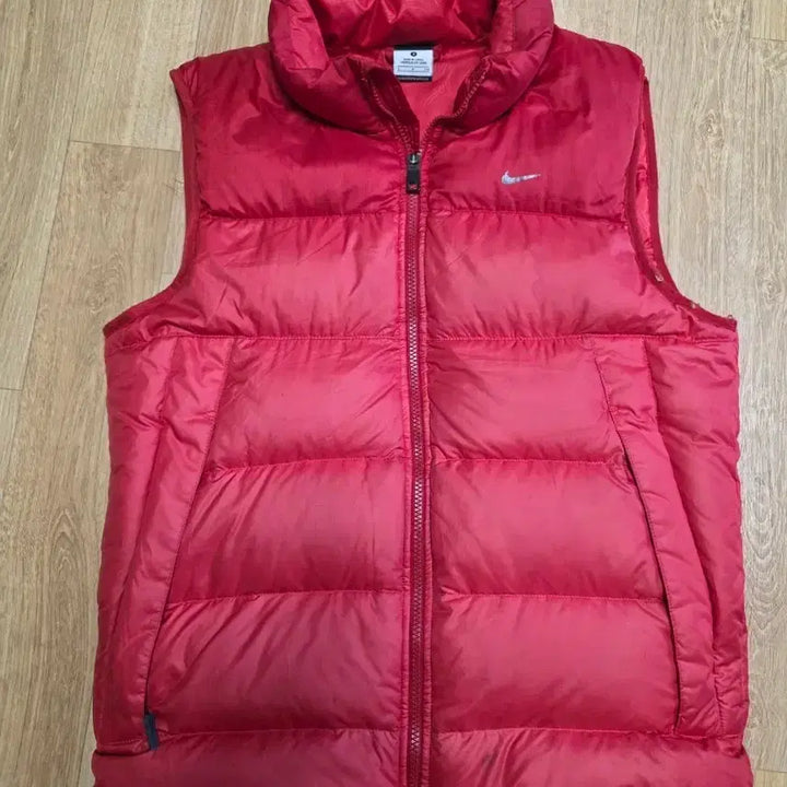 [BUNJANG] Nike Red Padded Vest / 나이키 레드 패딩 조끼