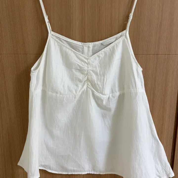 [BUNJANG] Ring Seoul Linen Sleeveless Ivory Top / 링서울 린넨 슬리브리스 아이보리