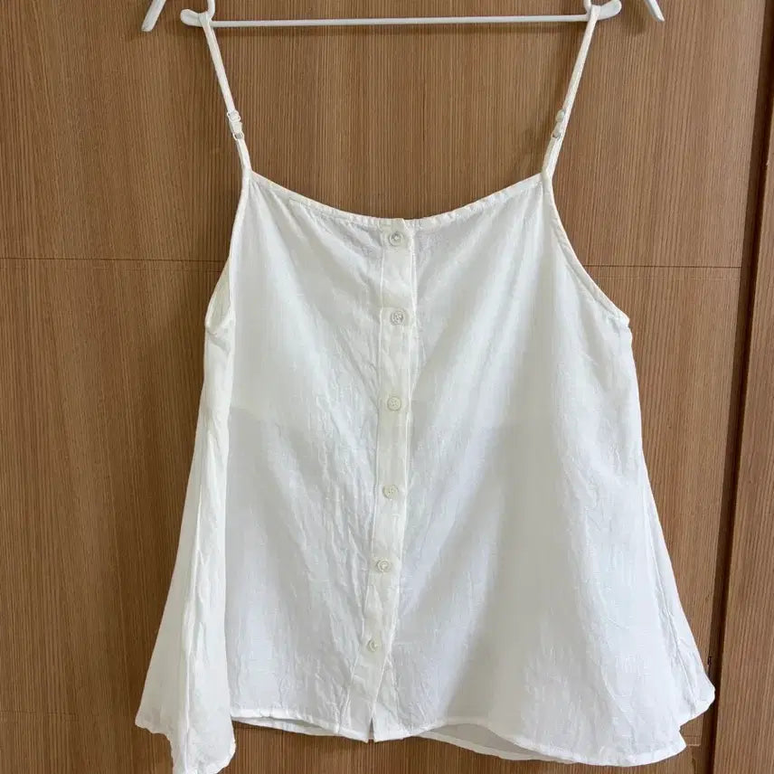 [BUNJANG] Ring Seoul Linen Sleeveless Ivory Top / 링서울 린넨 슬리브리스 아이보리