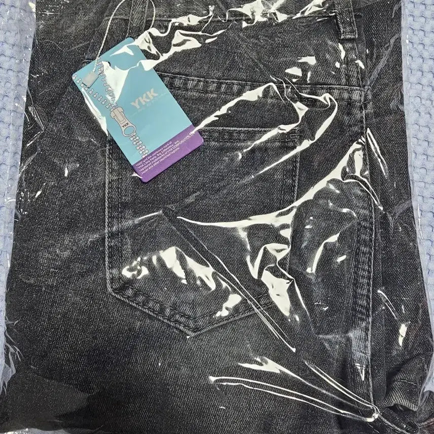[BUNJANG] Wide Leg Denim Pants (Gray) - M / 일자 와이드데님 팬츠 (그레이)M