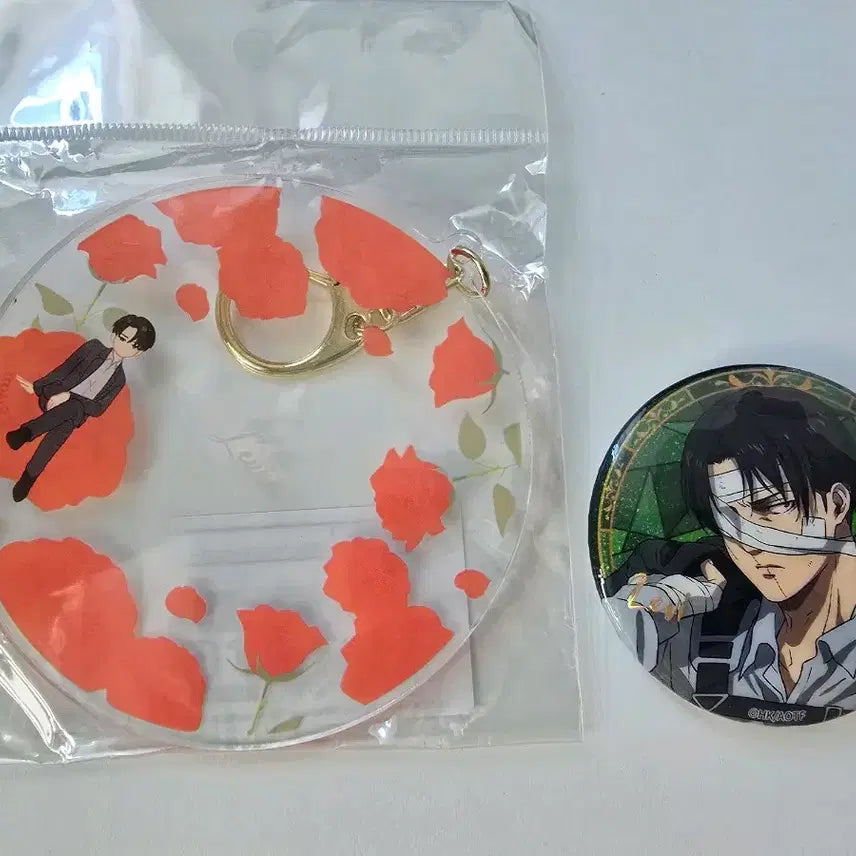 [BUNJANG] Attack on Titan Levi Botania Acrylic Keyring / 진격의 거인 리바이 보타니아 빅아크릴키링