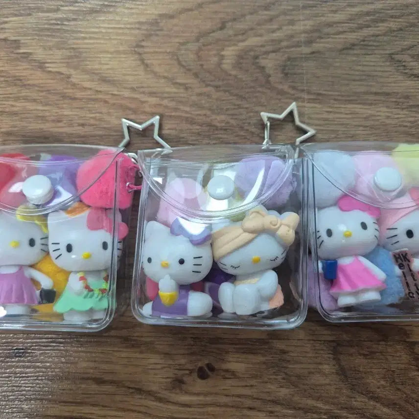 [BUNJANG] Kitty Mini Figure Keyring Bag Charm / PVC 파우치 키티 미니 피규어 키링 가방고리