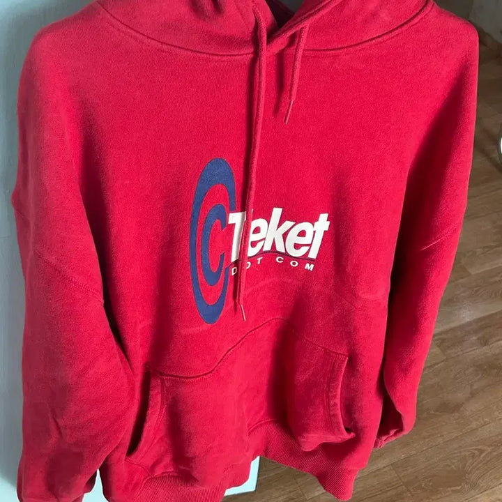 [BUNJANG] Teket Red Hoodie / 급처정가 9.6)테켓후드티 레드