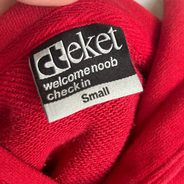 [BUNJANG] Teket Red Hoodie / 급처정가 9.6)테켓후드티 레드
