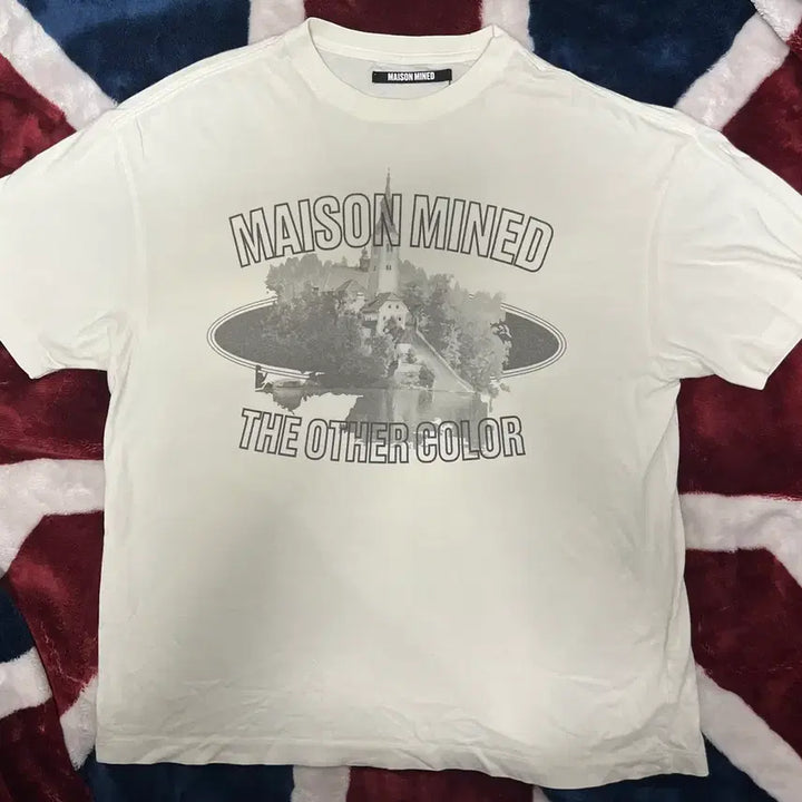 [BUNJANG] MAISON MINED Graphic T-Shirt White Size 100 / 메종미네드 그래픽 반팔티 100
