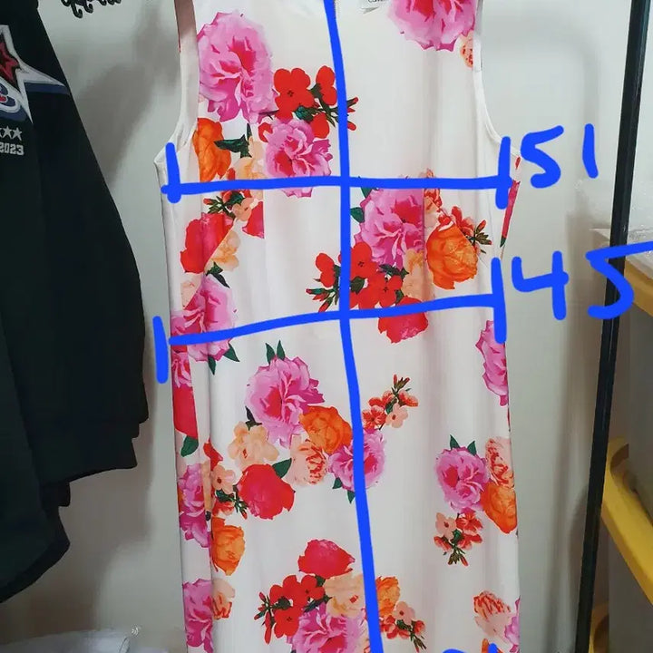 [BUNJANG] Calvin Klein Floral Dress (US Size 10) / Calvin Klein 꽃 원피스 (미국사이즈10)