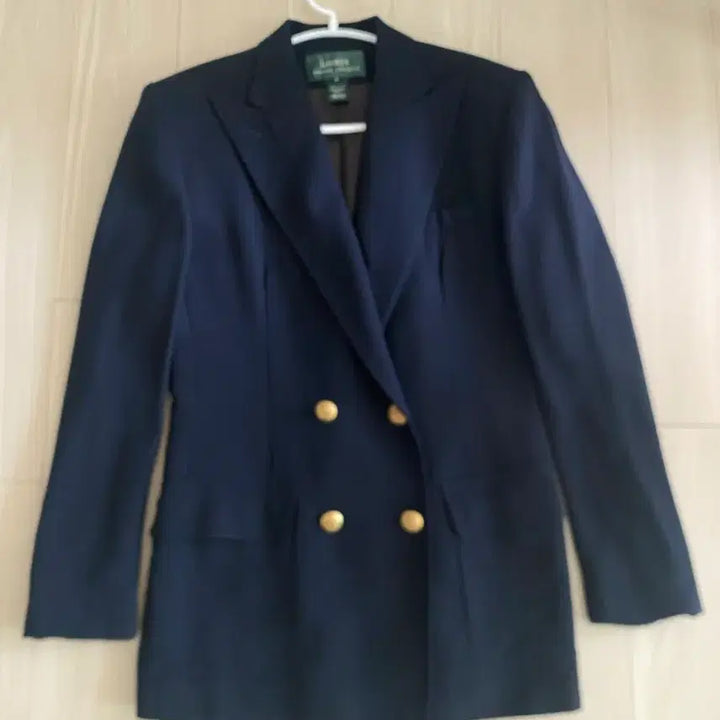 [BUNJANG] Ralph Lauren Navy Double-Breasted Blazer Gold Buttons Size 4 / Ralph Lauren 네이비 금장버튼 더블자켓 4