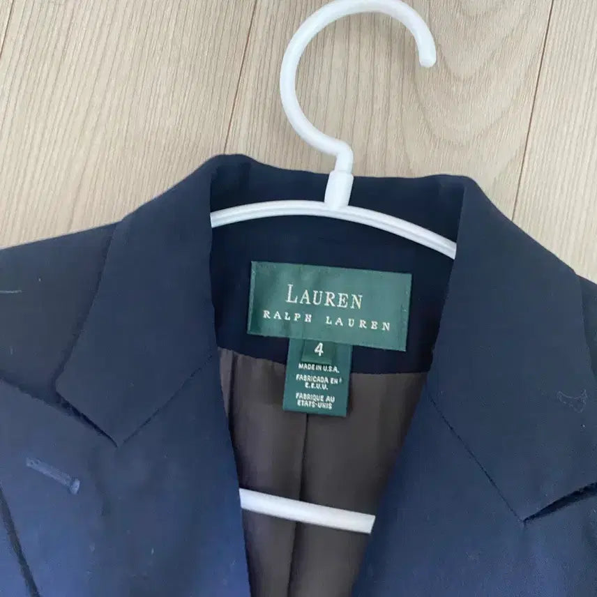 [BUNJANG] Ralph Lauren Navy Double-Breasted Blazer Gold Buttons Size 4 / Ralph Lauren 네이비 금장버튼 더블자켓 4