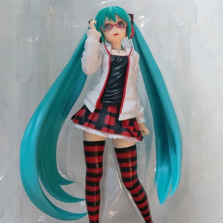[BUNJANG] Hatsune Miku Project Diva Classic Figure / 하츠네 미쿠 프로젝트 디바 안경 미쿠 고전 미소녀 피규어