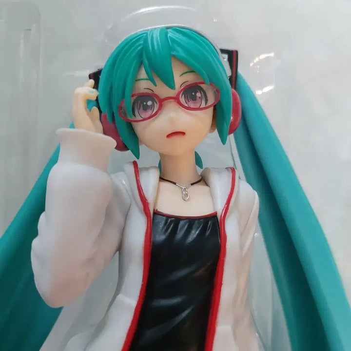 [BUNJANG] Hatsune Miku Project Diva Classic Figure / 하츠네 미쿠 프로젝트 디바 안경 미쿠 고전 미소녀 피규어