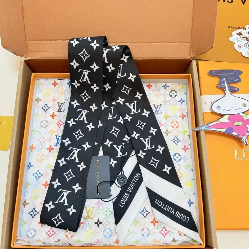 [BUNJANG] Louis Vuitton Silk Scarf / [미사용] 루이비통 실크 스카프