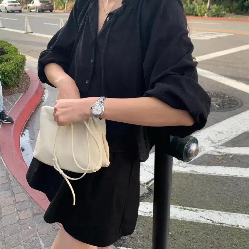 [BUNJANG] ounce Shirring Frill Blouse / 온스 ounce 블라우스 셔링 프릴 블라우스