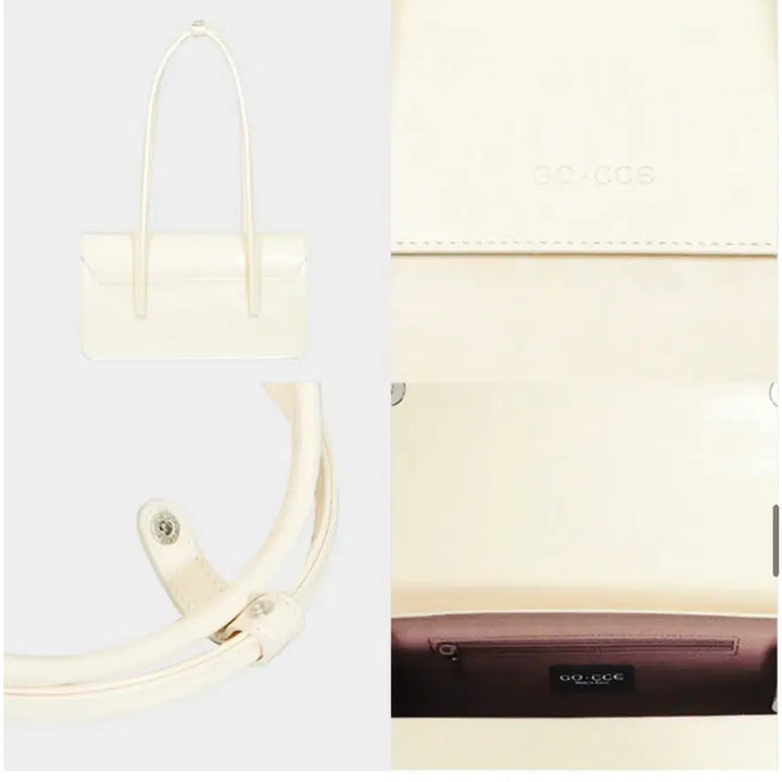 [BUNJANG] GOSE Urban Square Shoulder Bag Cream White / 고세 어반 스퀘어 숄더백 크림화이트