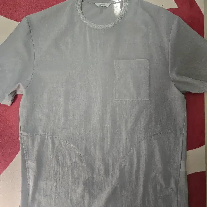 [BUNJANG] Series Epigram Woven Pocket Round T-shirt / 시리즈 에피그램 우븐포켓 라운드 반팔티