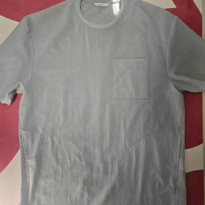 [BUNJANG] Series Epigram Woven Pocket Round T-shirt / 시리즈 에피그램 우븐포켓 라운드 반팔티