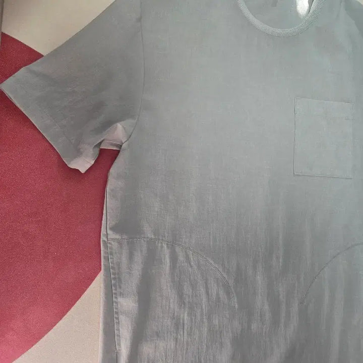 [BUNJANG] Series Epigram Woven Pocket Round T-shirt / 시리즈 에피그램 우븐포켓 라운드 반팔티