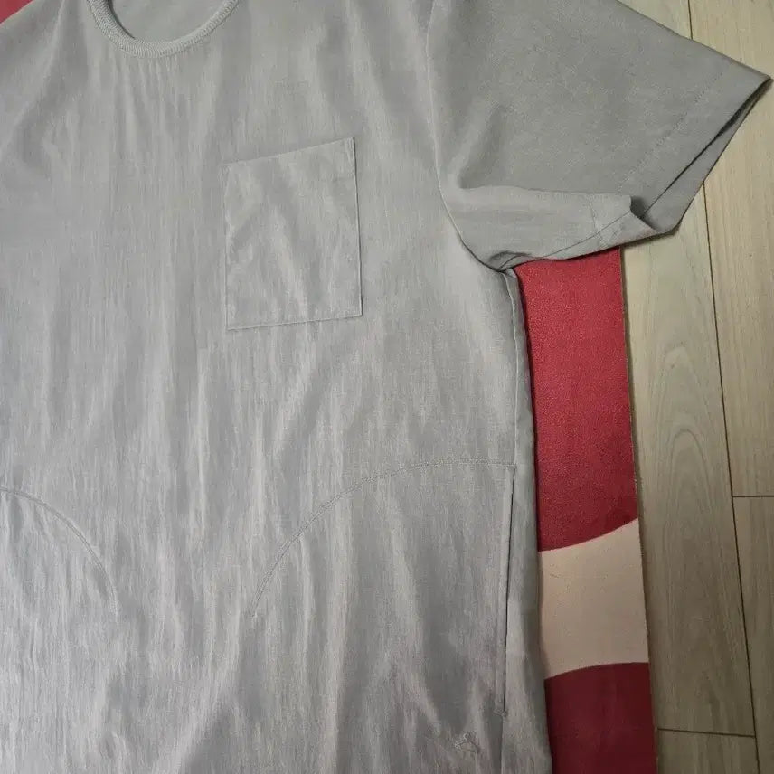 [BUNJANG] Series Epigram Woven Pocket Round T-shirt / 시리즈 에피그램 우븐포켓 라운드 반팔티