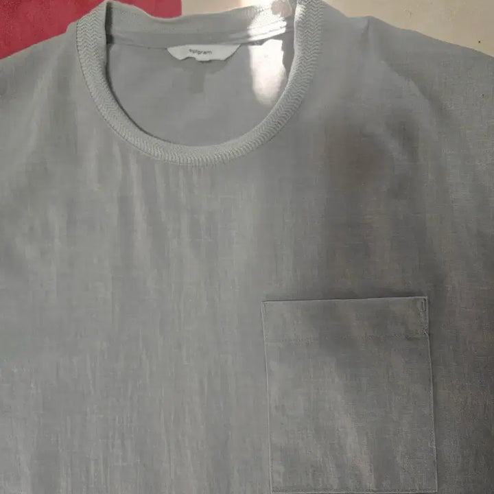 [BUNJANG] Series Epigram Woven Pocket Round T-shirt / 시리즈 에피그램 우븐포켓 라운드 반팔티