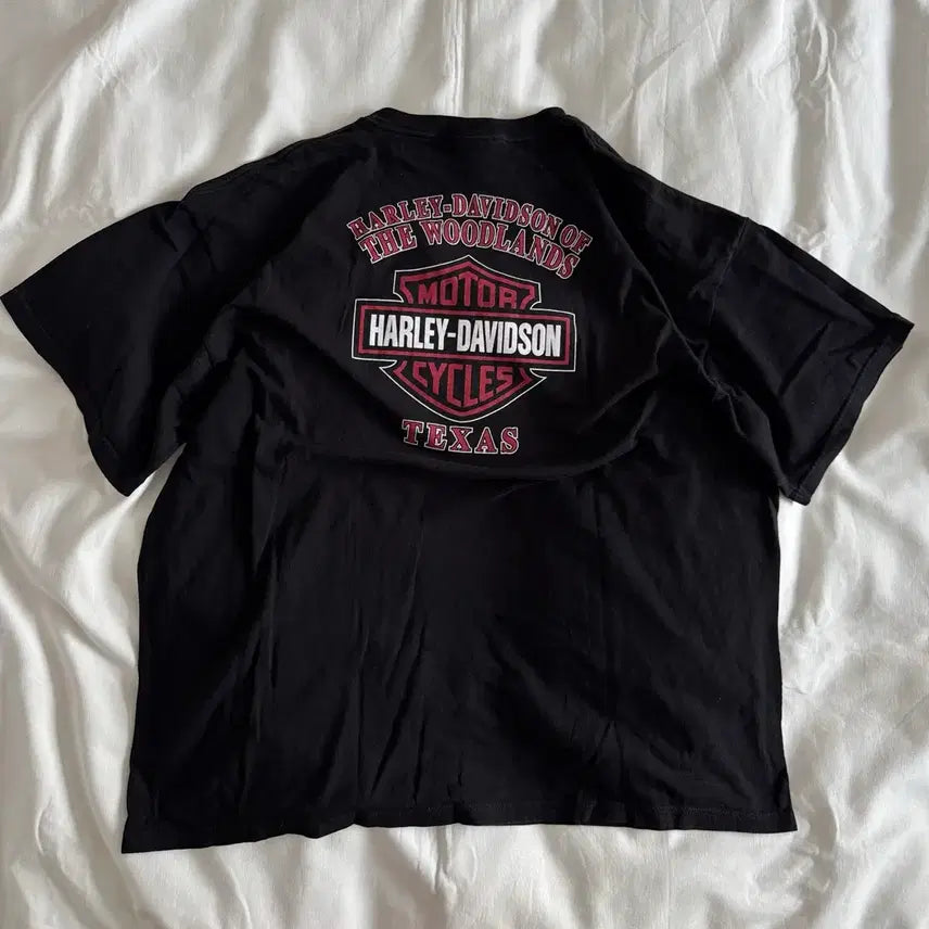 [BUNJANG] Vintage Harley-Davidson Flag Logo T-Shirt / [XXL] 90s-00s 빈티지 할리데이비슨 flag 로고 티셔츠