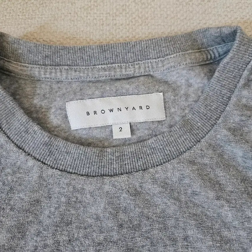 [BUNJANG] Brown Yak Terry T-Shirt Size 2 / 브라운야드 테리티셔츠 2사이즈