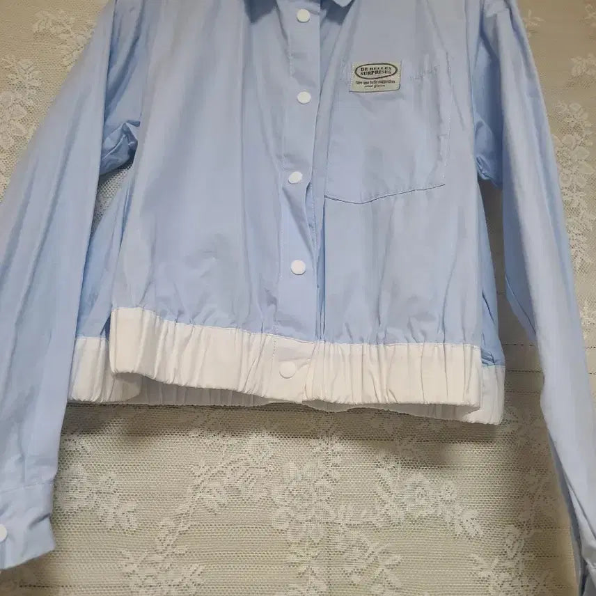 [BUNJANG] ehka sopo Cropped Jacket - Sky Blue / 일본 ehka sopo 크롭자켓 새상품